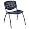 Flash Furniture HERCULES Series 880 lb. Capacity Navy Plastic Stack Chair with Titanium Gray Powder Coated Frame RUT-F01A-NY-GG - alternate 5